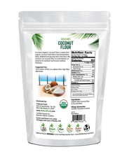 Photo of front of 1 lb bag of Coconut Flour - Organic back of the bag image Z Natural Foods 