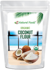 Image of front of 1 lb bag of Coconut Flour - Organic Z Natural Foods