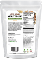 Coffee Creamer Vitality Blend Vanilla back of the bag image