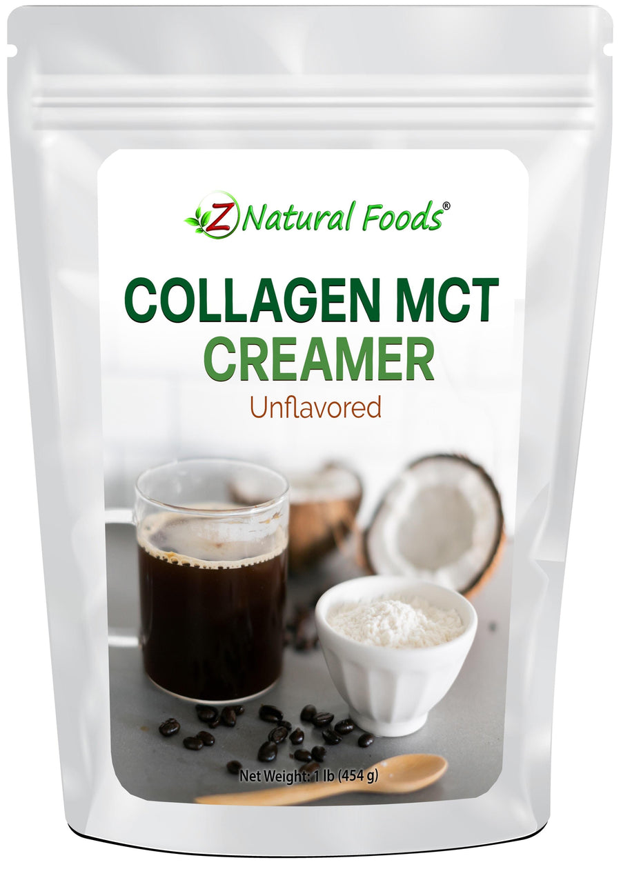 Photo of front of 1 lb bag of Collagen Creamer (Unflavored) Proteins & Collagens Z Natural Foods 