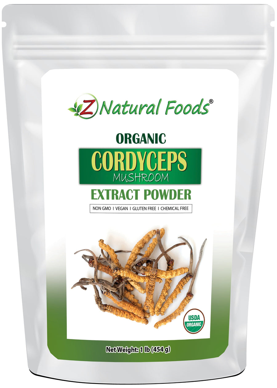 Front of the bag image of Cordyceps Extract Powder Organic