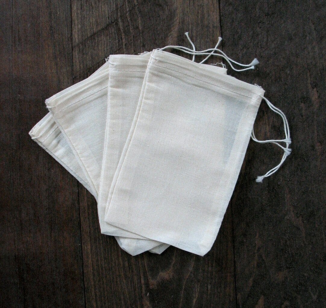 Natural Cotton Drawstring Bag 10x13cm | Drawstring Gift Bags | The Clever  Baggers