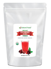 Photo of front of 5 lb bag of Cranberry Juice Powder - Organic Fruit Powders Z Natural Foods 