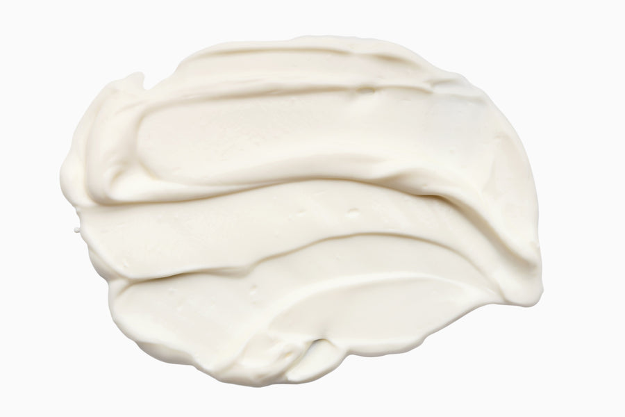 Photo of white Cream Cheese spread over couple inch area