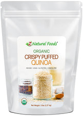 Crispy Puffed Quinoa - Organic front of the bag image 5 lb