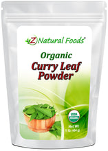 Photo of front of 1 lb bag of Curry Leaf Powder - Organic Vegetable, Leaf & Grass Powders Z Natural Foods 