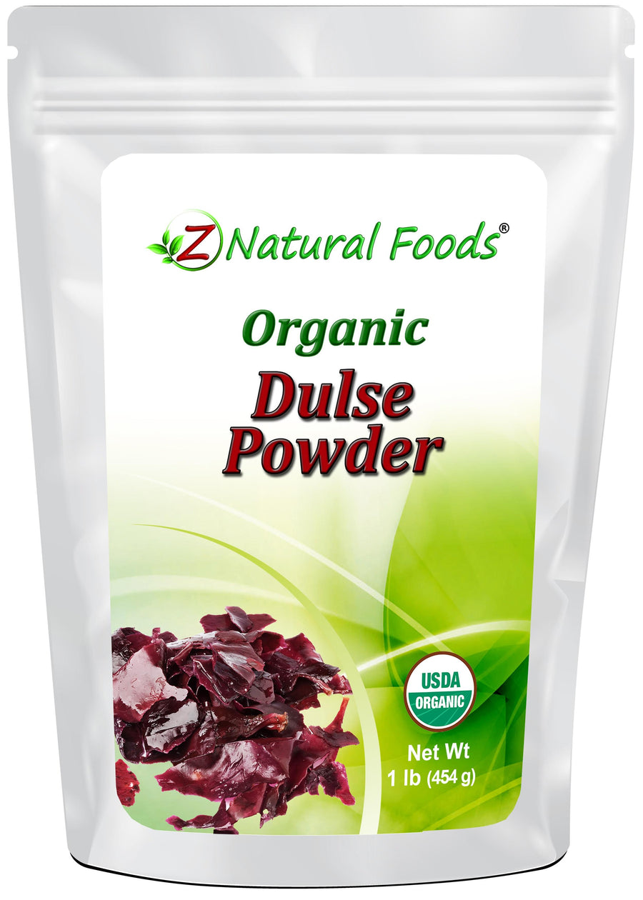 Dulse Powder - Organic front of the bag image Z Natural Foods 1 lb 