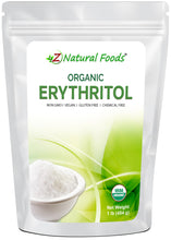 Photo of front of 1 lb bag of Erythritol - Organic Sweeteners vendor-unknown 
