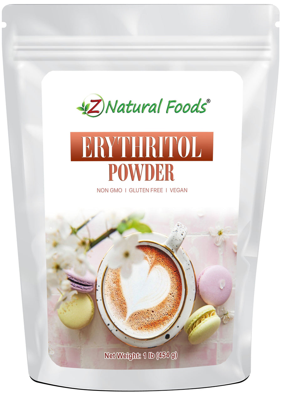 Photo of the front of 1 lb bag of Erythritol Powder Z Natural Foods 