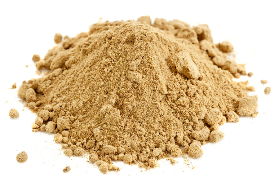 Image of a pile of light brown Essiac Tea powder