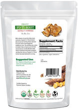 1 lb Fo-Ti Root Extract Powder (Ho Shou Wu) - Organic back of the bag image Z Natural Foods