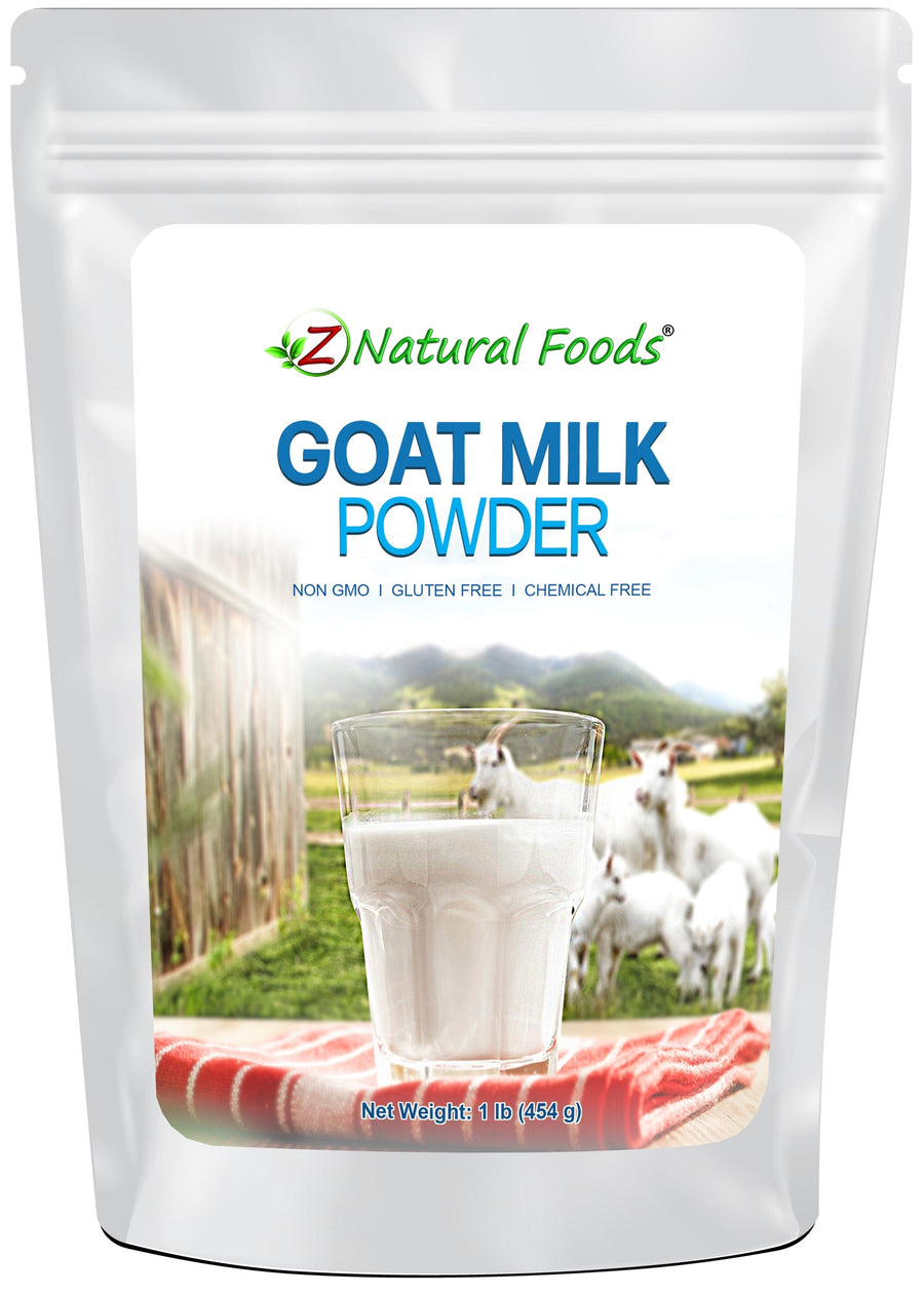 Photo of front of 1 lb bag of Goat Milk Powder Z Natural Foods 
