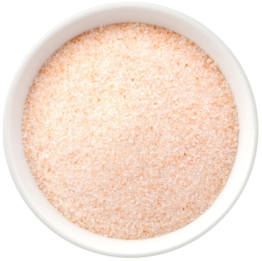 Image of himalayan pink salt fine grain in a white bowl