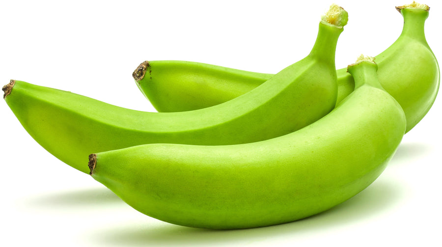 Image of 3 Green Unripe Bananas