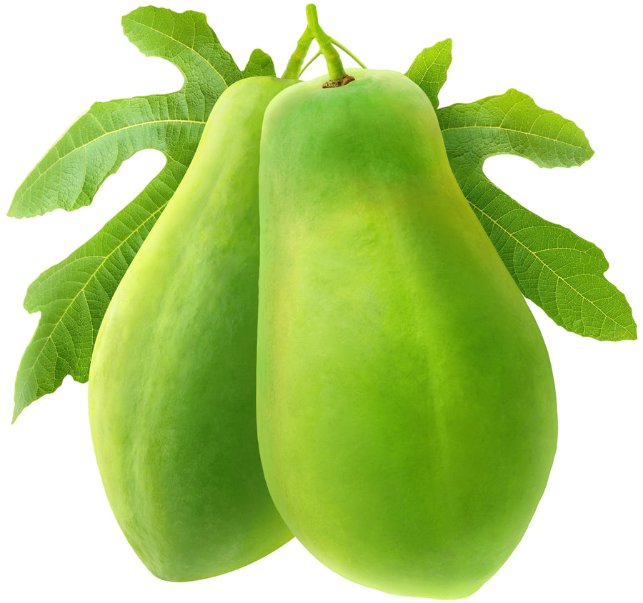 Image of 2 Green Papayas