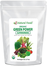 Green Power - Organic SuperGreens Blend front of the bag image 5 lb