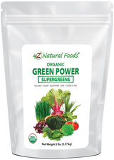Green Power - Organic SuperGreens Blend front of the bag image 5 lb