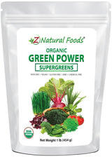 Green Power - Organic SuperGreens Blend front of the bag image 1 lb