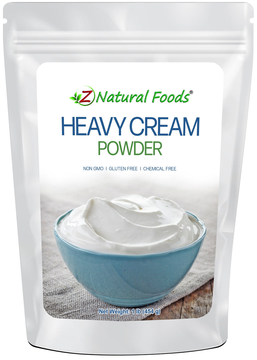 Image of front of 1 lb bag of Heavy Cream Powder Z Natural Foods 