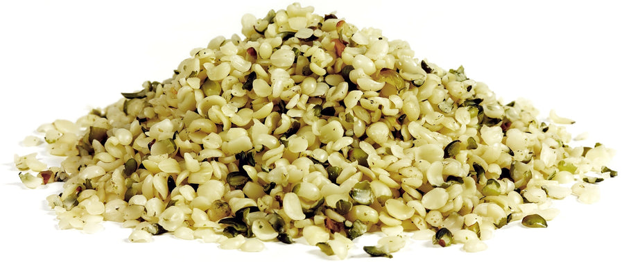 Image of Hemp Seeds - Raw, Organic, Shelled on white background