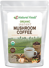 Organic Instant Mushroom Coffee front of the bag image Z Natural Foods 