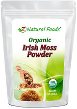 Front of bag image of Irish Moss Powder - Organic Algae & Seaweeds Z Natural Foods 1 lb 