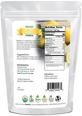 Back of bag image Lemon Juice Powder - Organic from Z Natural Foods 