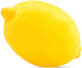 Closeup image of whole Lemon on white background