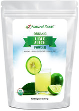 Photo of front of 1 lb bag of Lime Juice Powder - Organic vendor-unknown 