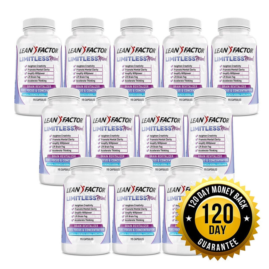 Photo of 12 bottles of Limitless Mind - Ultimate Nootropic Brain Booster Z Natural Foods 115 Capsules per bottle