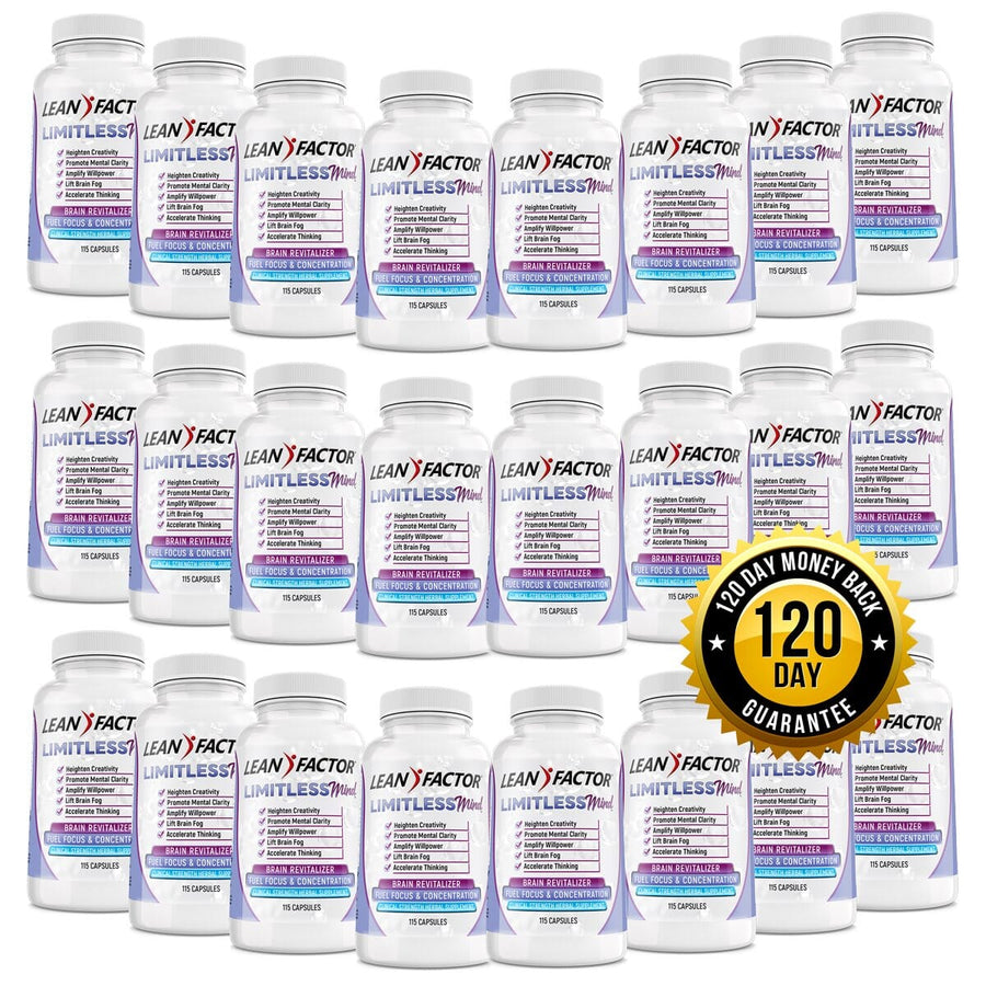 Photo of 24 bottles of Limitless Mind - Ultimate Nootropic Brain Booster Z Natural Foods - 115 capsules per bottle