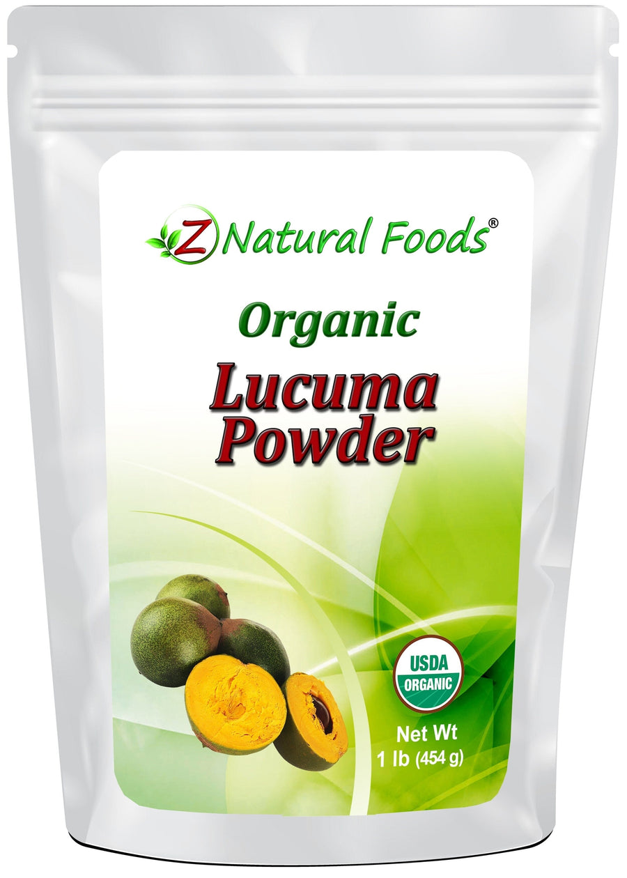 front of bag image Lucuma Powder - Organic Raw Fruit Powders Z Natural Foods 1 lb 