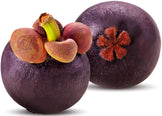 Image of 2 fresh purple Mangosteen Fruits