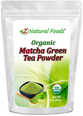 Front bag image, Matcha Green Tea Powder - Organic from Z Natural Foods 