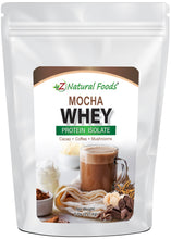 Image of front of 5 lb bag of Mocha Whey Protein Isolate