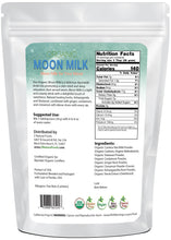 Moon Milk - Organic back of the bag image Z Natural Foods 