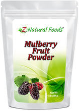 Mulberry Fruit Powder front of the bag image Z Natural Foods 1 lb 