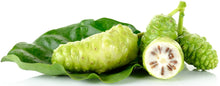 Image of 4 fresh Noni Fruits and one cut in half