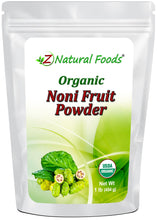 Noni Fruit Powder - Organic front of the bag image Z Natural Foods 1 lb 
