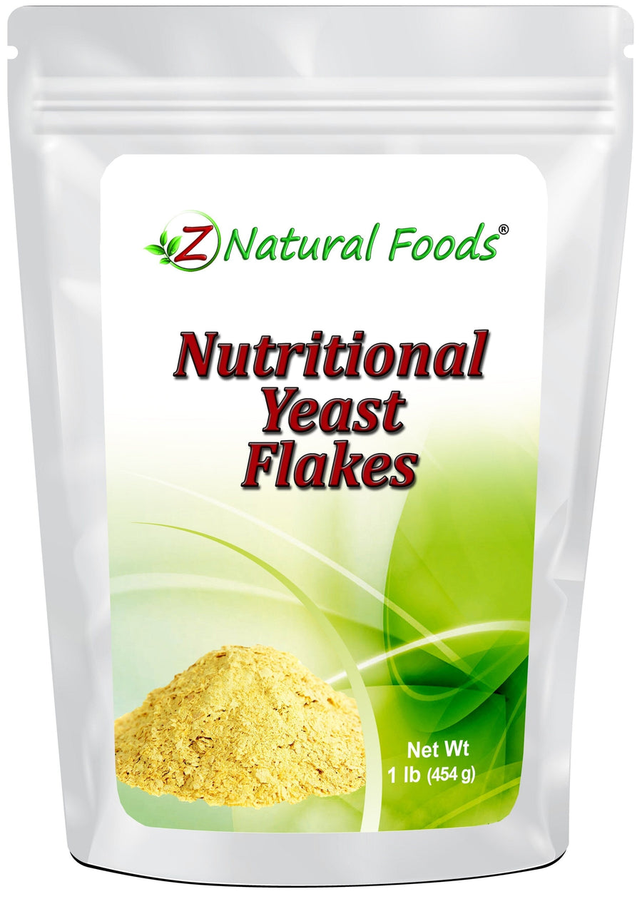 Nutritional Yeast Flakes front of the bag image Z Natural Foods 1 lb 