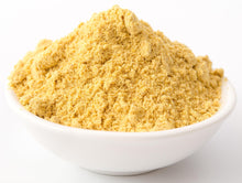 Image of white bowl with heaping pile of Nutritional Yeast Powder in it.