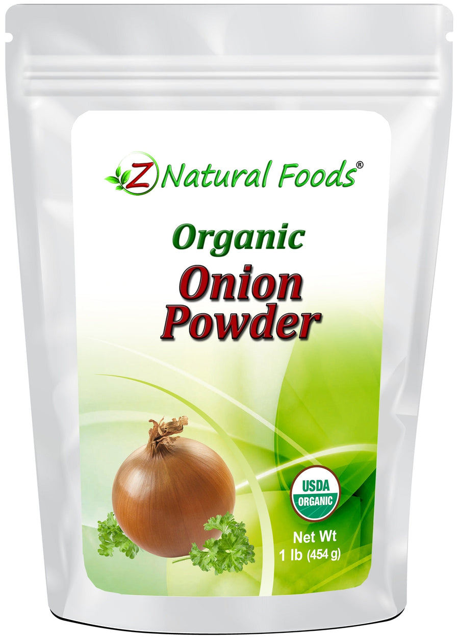 Onion Powder - Organic front of the bag image Z Natural Foods 1 lb 