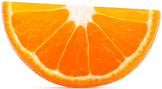 Close photo of a thin slice of ripe Orange 