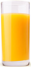 Glass full of Orange Juice made from ZNF Orange juice Powder