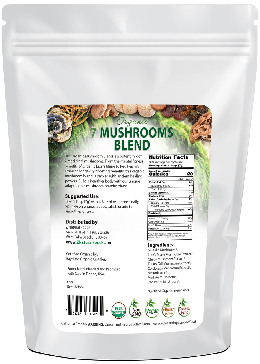 Extrait de 7 champignons bio - Boostez votre bien-être – Z Natural Foods