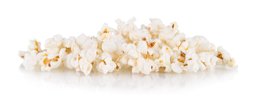 Photo of pile of popped Organic Heirloom Popcorn (Yellow Corn)