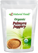 Palmyra Jaggery - Organic front of the bag image Z Natural Foods 1 lb 