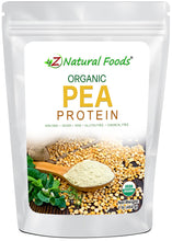 Pea Protein - Organic front of the bag image Z Natural Foods 1 lb 