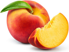 Image of a fresh peach and a quartered peach