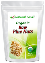 Pine Nuts - Organic front of the bag image Z Natural Foods 1 lb 